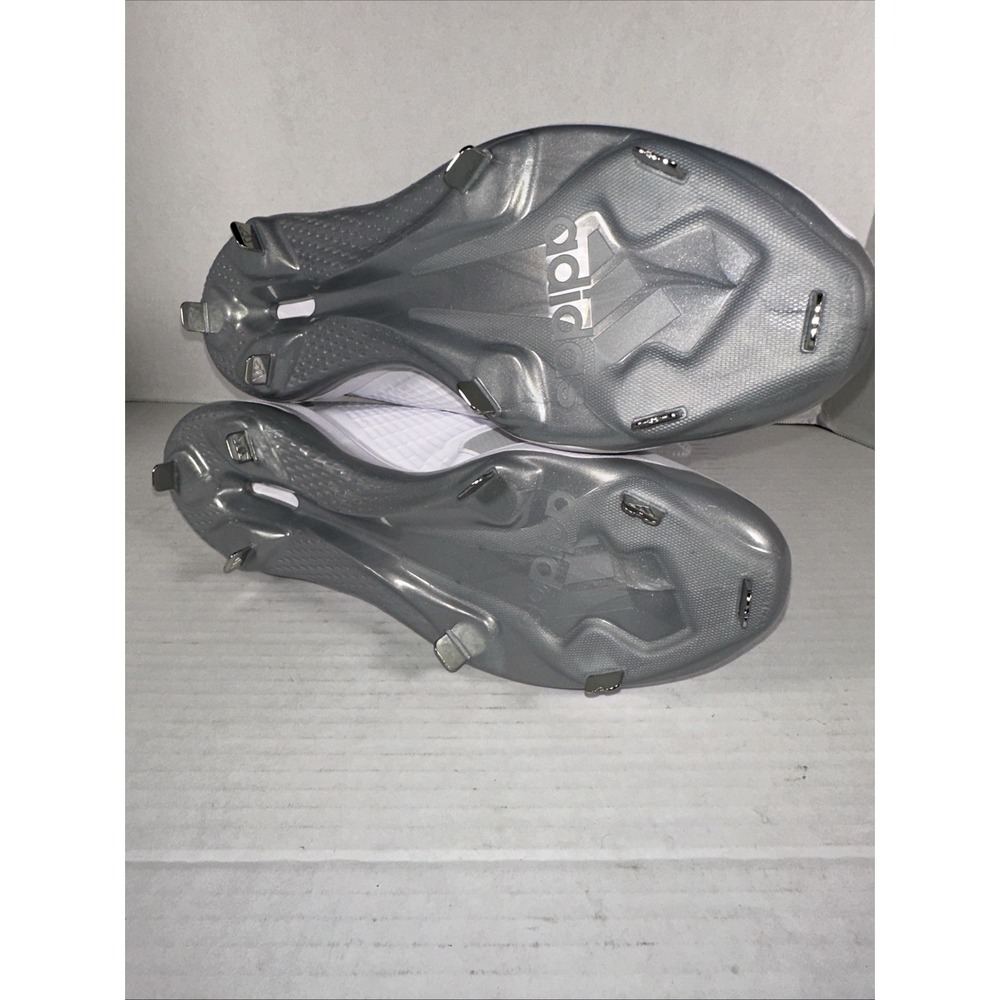 Adidas ICON 8 Mid Baseball Metal Cleats Men's 14 Gray White Silver IG7114 NWT - Picture 7 of 7